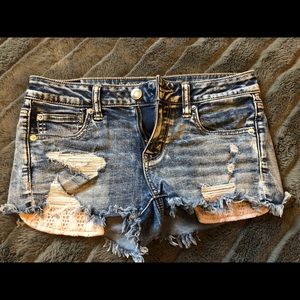American eagle jean shorts